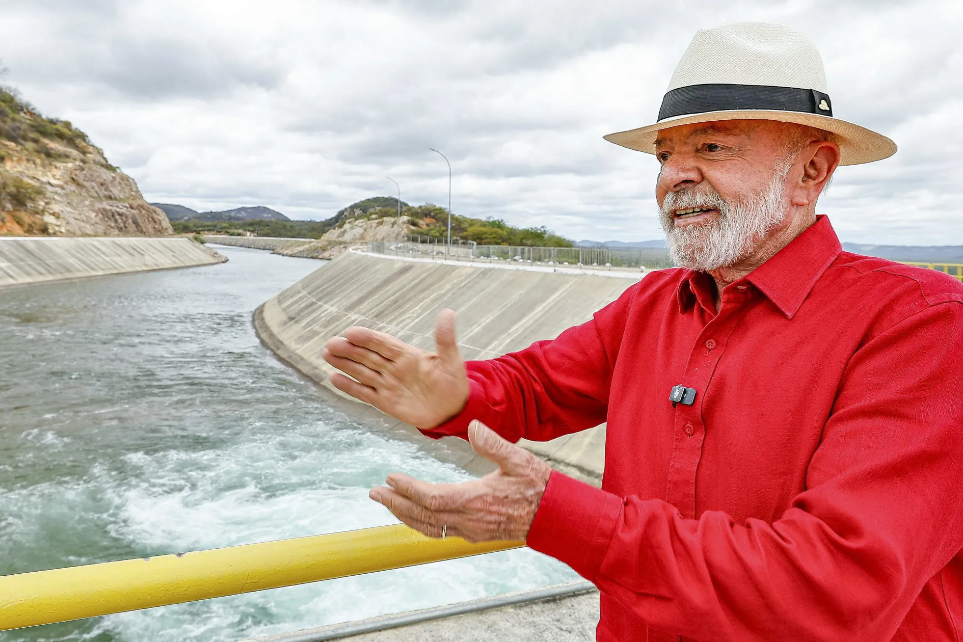 Presidente Lula em visita ao Caminho das Águas